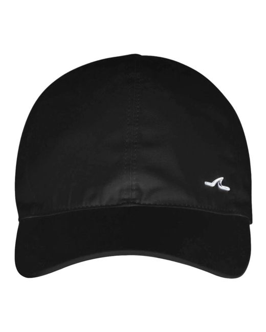 Paul & Shark Accessoires ,Zwart ,Katoen Zwarte Katoenen Baseballpet Met Haaienvin in het Black voor heren