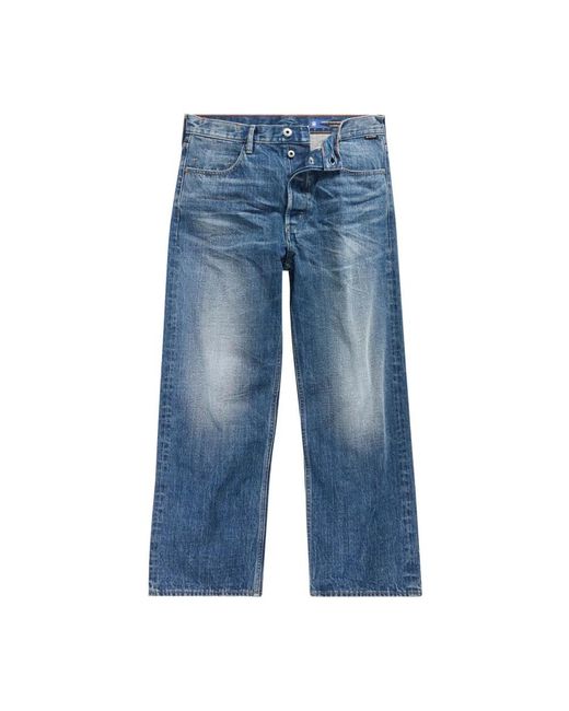 G-Star RAW Blue Straight Jeans for men