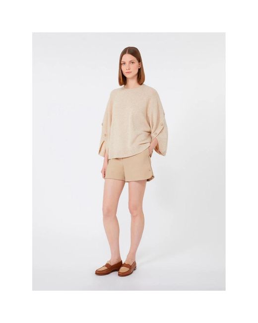 Max Mara Natural Round-Neck Knitwear