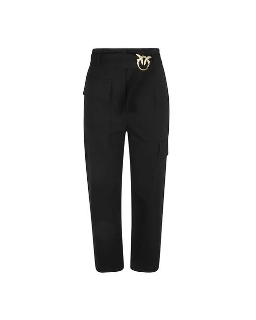 Pinko Black Straight Trousers