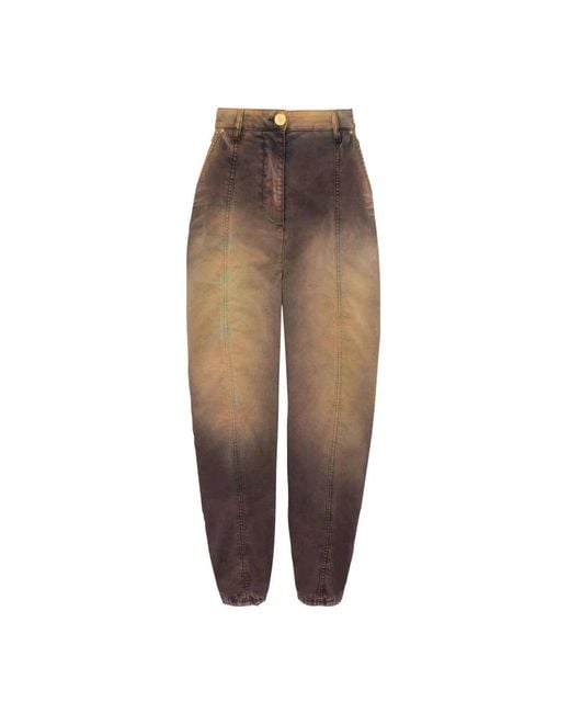 Balmain Brown Loose-Fit Jeans
