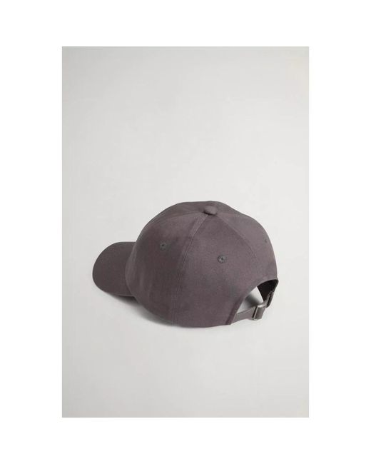 Woolrich Logo Baseball Cap in het Gray voor heren