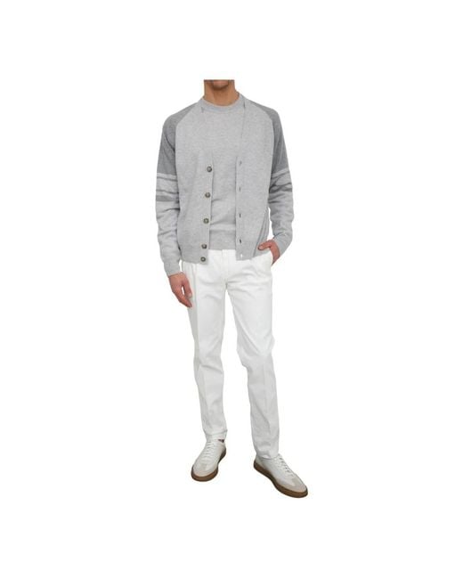 Peserico Gray Cardigans for men