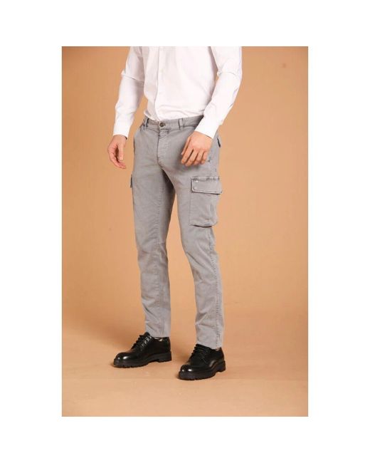 Mason's Cargohose chile aus gabardine in Gray für Herren