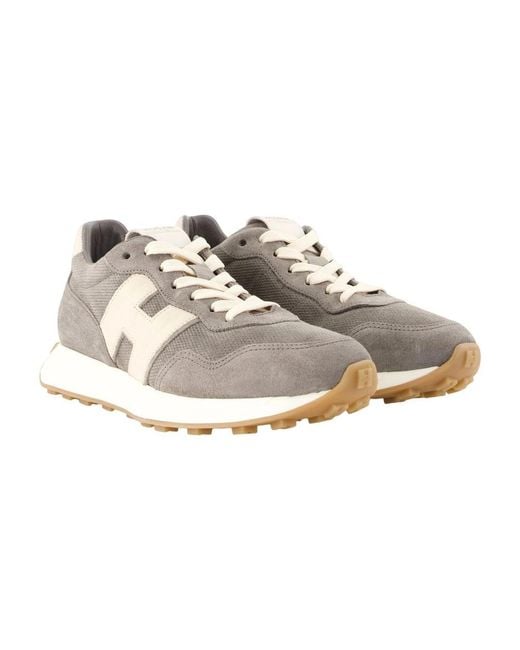 Hogan Gray H601 Allacciato H Patch Sneakers for men