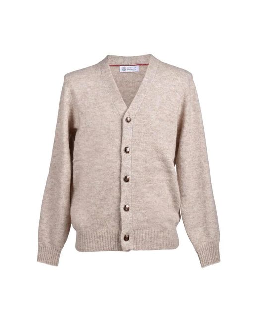 Brunello Cucinelli Natural Cardigans for men
