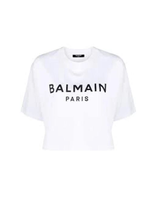 Balmain White T-shirts