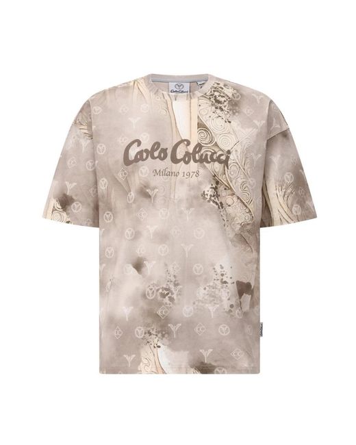 carlo colucci Natural T-Shirts for men