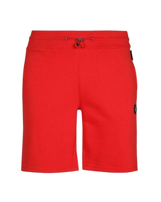 Philipp Plein Red Casual Shorts for men