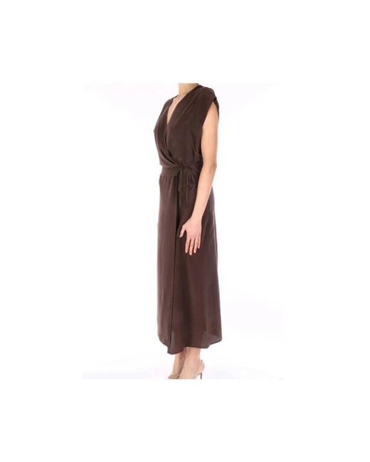 Wrap Dresses Alysi de color Brown