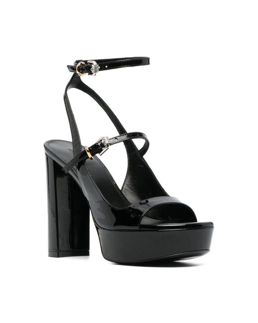 Givenchy Black Schwarze blockabsatz-sandalen
