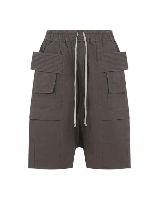 Rick Owens Gray Casual Shorts for men