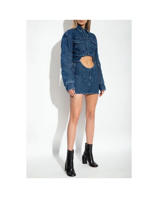Off-White c/o Virgil Abloh Blue Denim Skirts