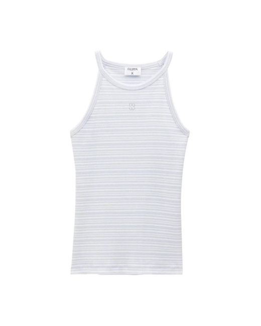 Filippa K White Sleeveless Tops