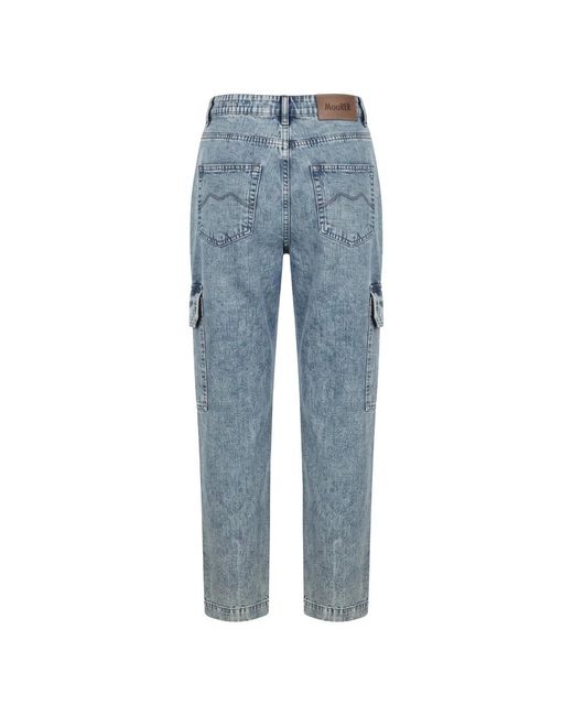 Moorer Blue Straight Fit Jeans