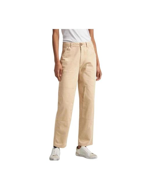 Pepe Jeans Natural Worker style hose mit patch-details