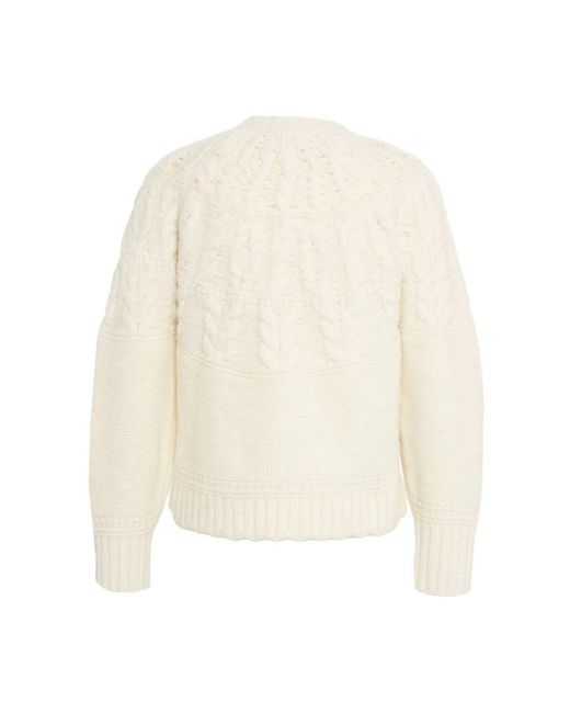 LoveShackFancy Sloanna Pullover in het White