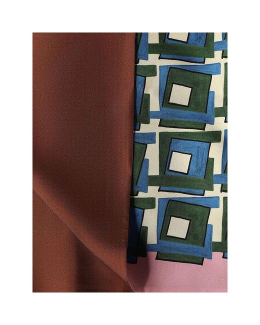 Miu Miu Green Silk Scarves