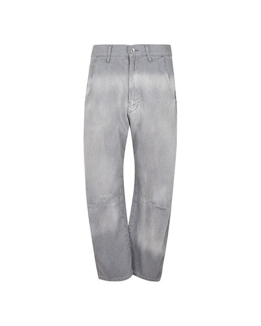Yohji Yamamoto Gray Straight Fit Jeans