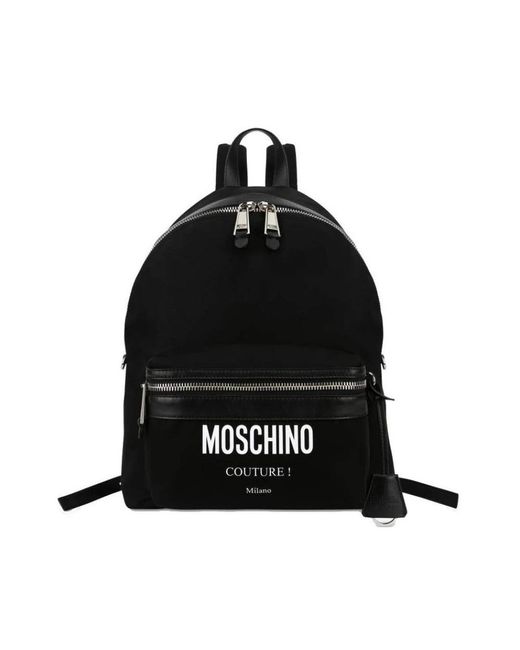 Moschino Black Backpacks for men