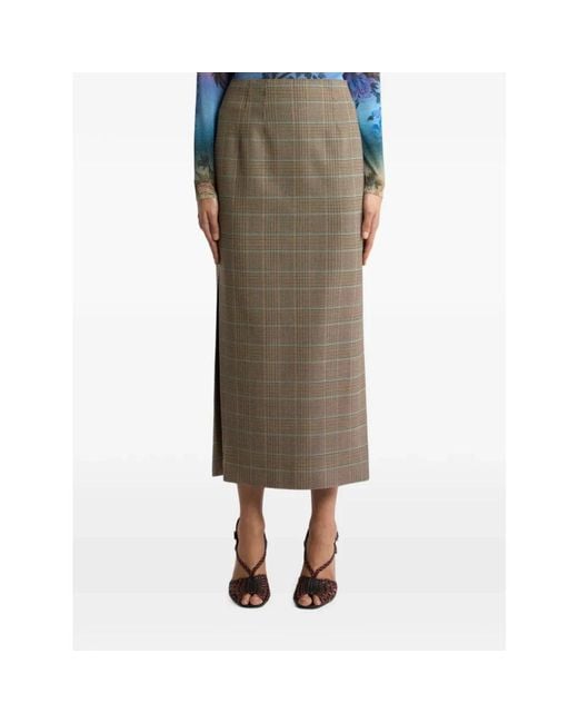 Etro Rokken ,Midi Rok in het Brown