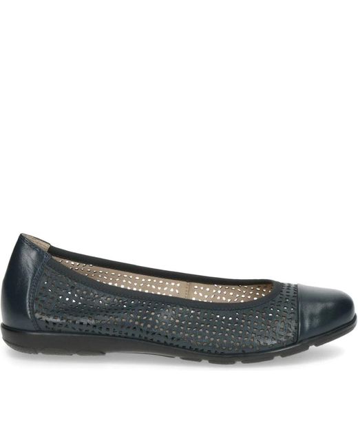 Caprice Blue Ballerina Shoes