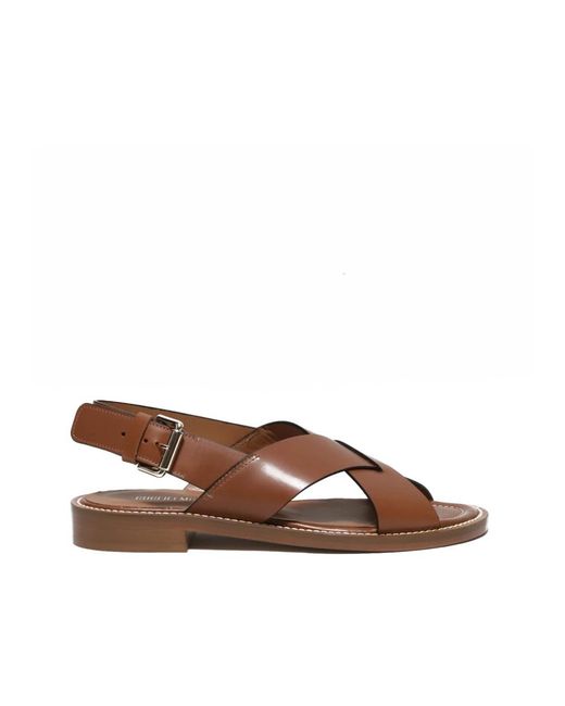 Guglielmo Rotta Brown Flat Sandals
