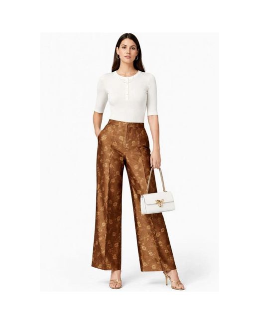 Max Mara Brown Wide Trousers