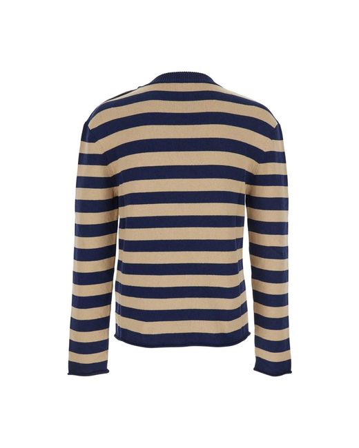 Balmain Logo Gebreide Trui in het Blue voor heren
