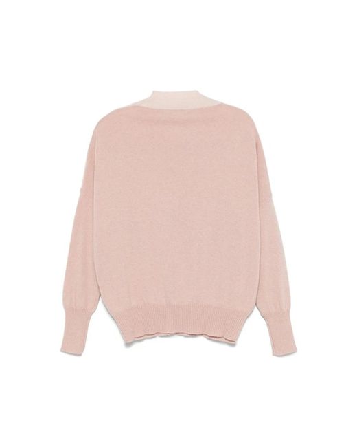 D.exterior Pink V-Neck Knitwear