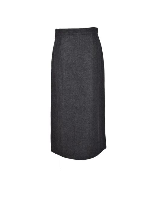 Sea Gray Midi Skirts