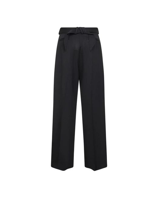 The Attico Black Wide Trousers