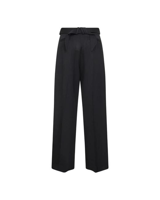 The Attico Wide Trousers in het Black