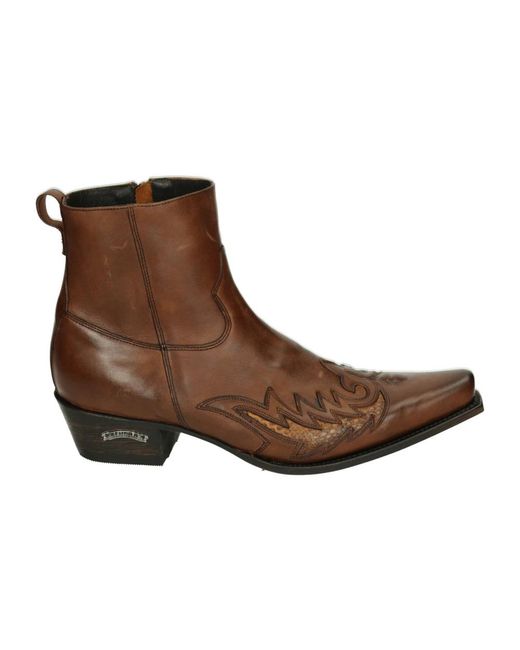 Sendra Herren Lederstiefel in Brown für Herren