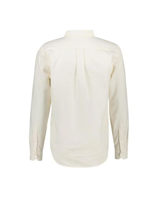 Closed Oxford Shirt in het White voor heren