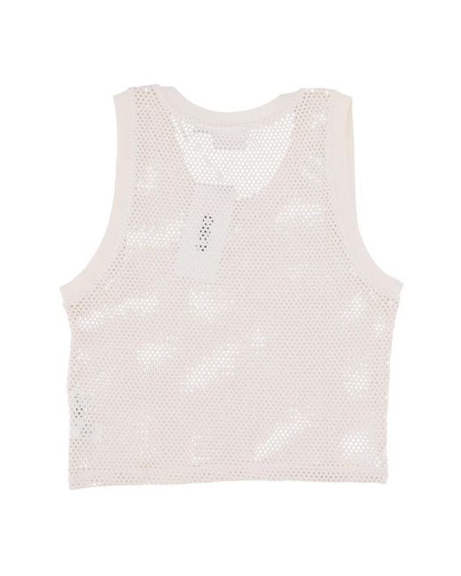 Obey White Sleeveless Tops