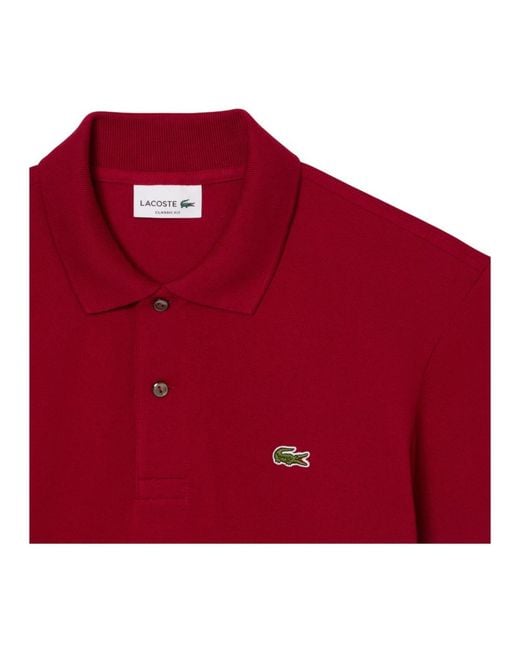 Lacoste Red Polo Shirts for men