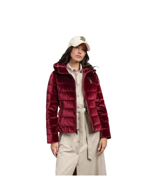 Winter Jackets Blauer de color Red