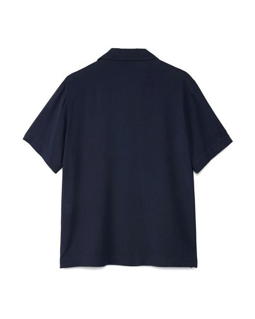 A.P.C. Blue Short Sleeve Shirts for men