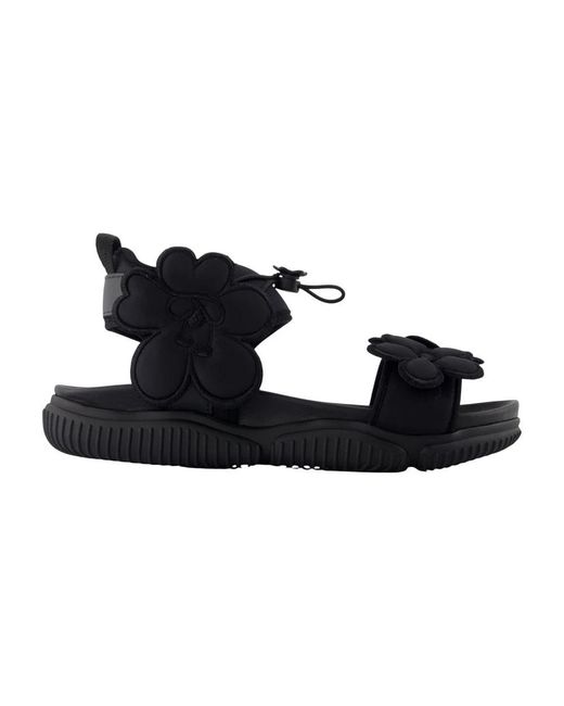 CECILIE BAHNSEN Black Flat Sandals