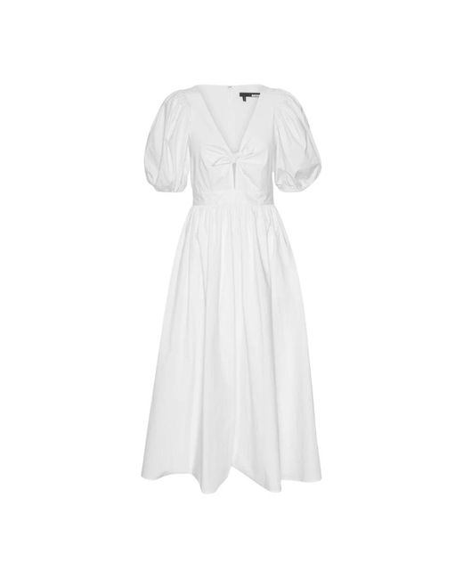 Midi Dresses ROTATE BIRGER CHRISTENSEN de color White