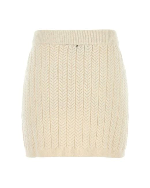 Sportmax Natural Short Skirts