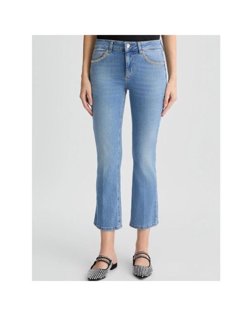 Liu Jo Cropped Jeans in het Blue