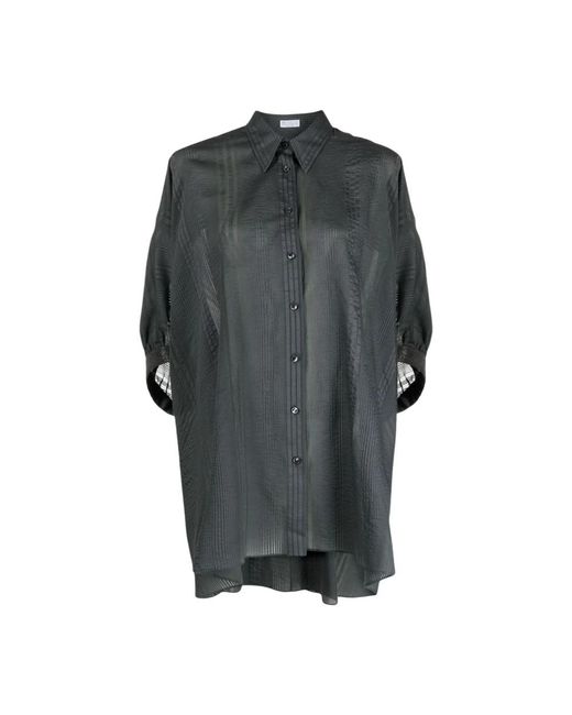 Brunello Cucinelli Gray Shirts