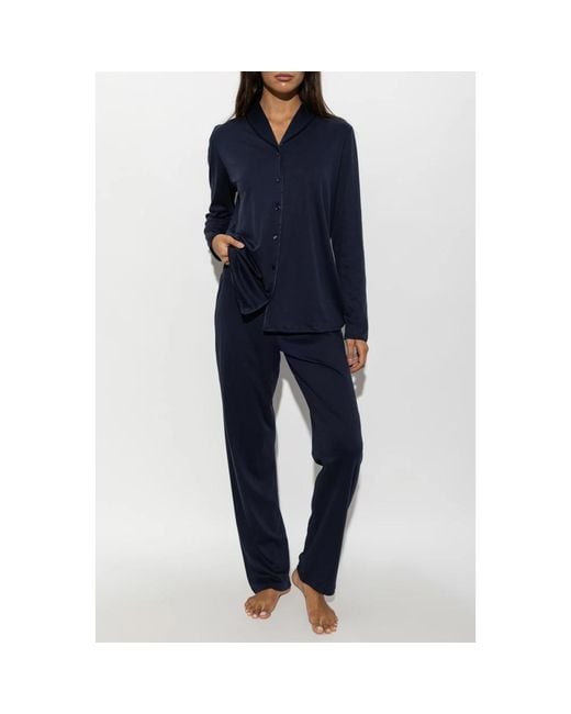 Pyjamas Hanro en coloris Blue