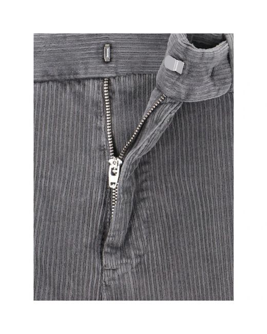 PT Torino Gray Slim-Fit Trousers for men