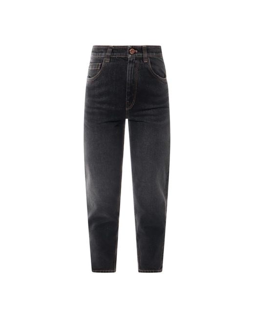Brunello Cucinelli Black Slim-Fit Jeans