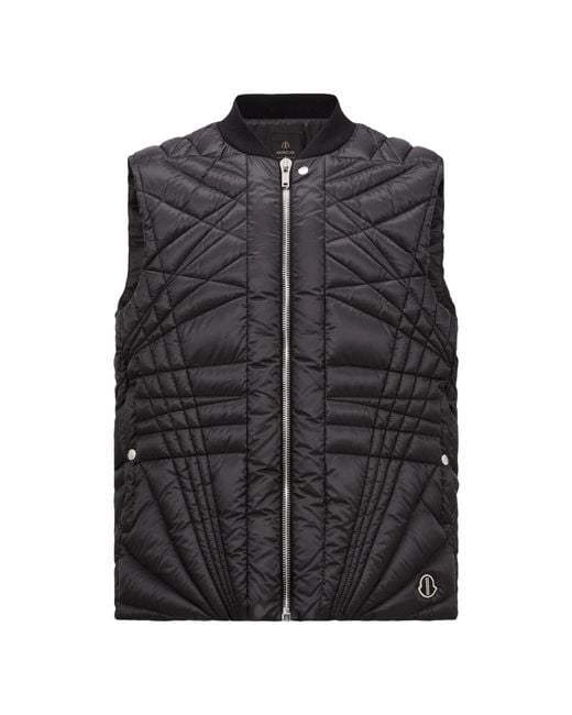 Moncler Black Waistcoats