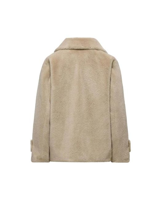 Bomboogie Natural Faux Fur & Shearling Jackets