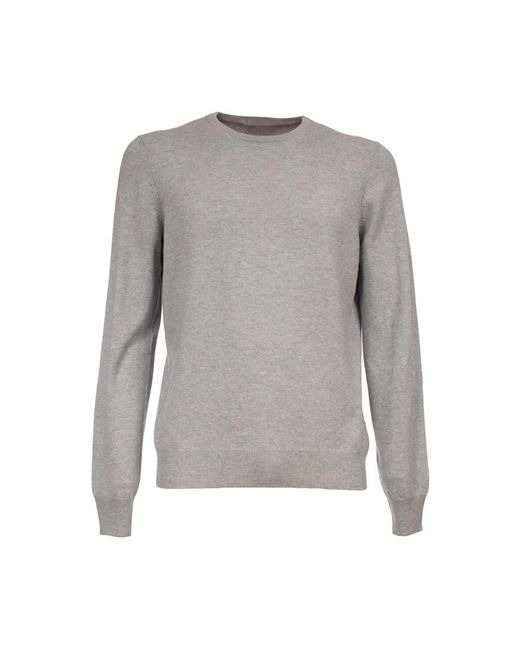 Gran Sasso Gray Round-Neck Knitwear for men